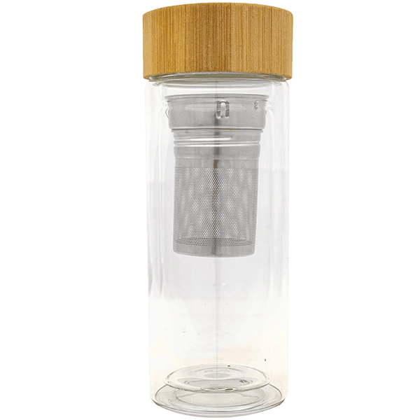 Thermos da tè in vetro con infusore