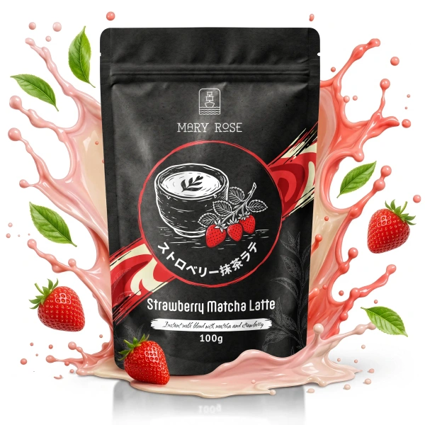 Mary Rose Strawberry Matcha Latte – latte al matcha e fragola.