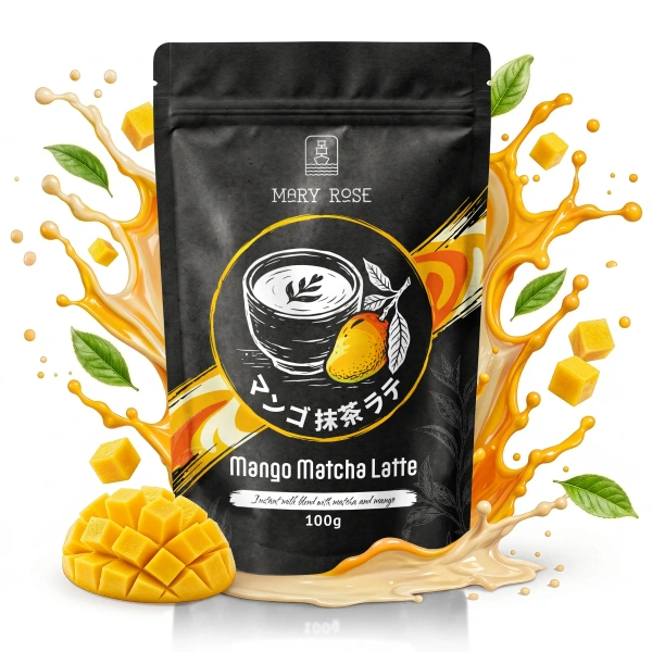 Mary Rose Mango Matcha Latte – latte al mango e matcha.