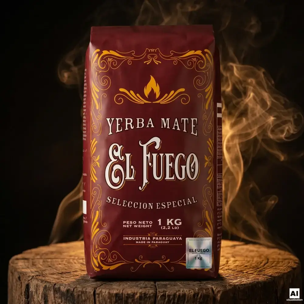 La yerba mate più forte – El Fuego Elaborada 1 kg.