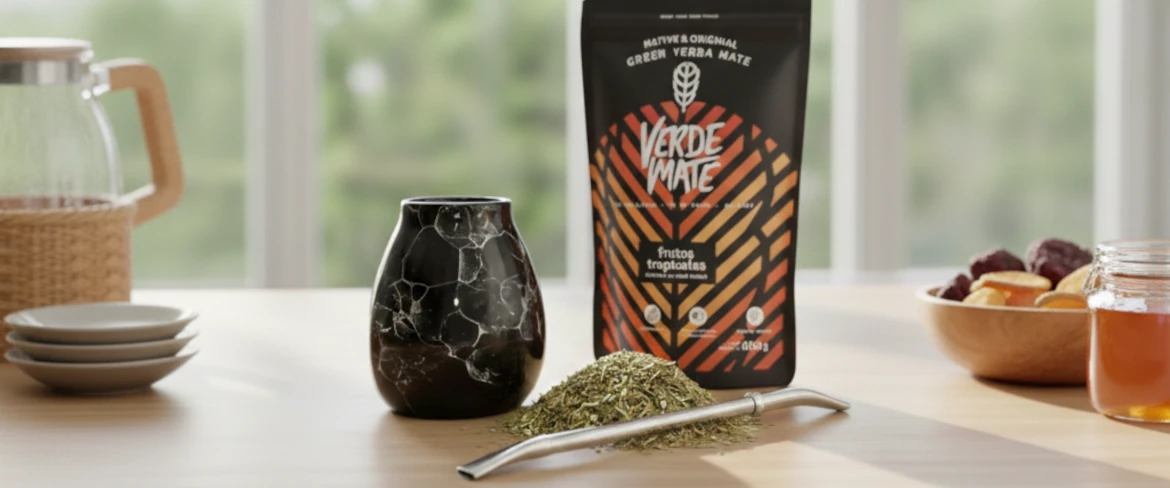 Kit iniziale per yerba mate: tazza per yerba mate, bombilla e confezione di yerba mate