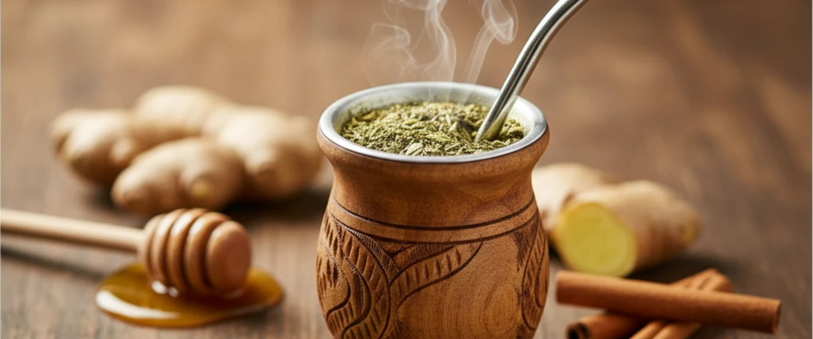 Yerba mate con zenzero