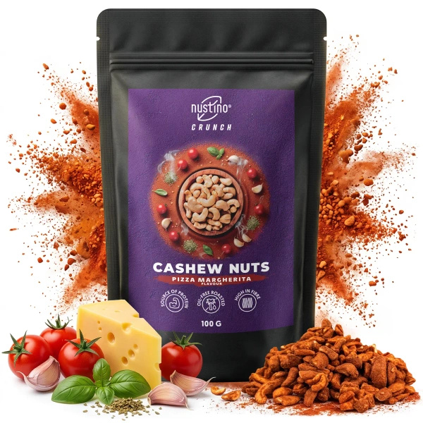 Nustino Crunch – Anacardi tostati – Pizza Margherita Flavour 100 g