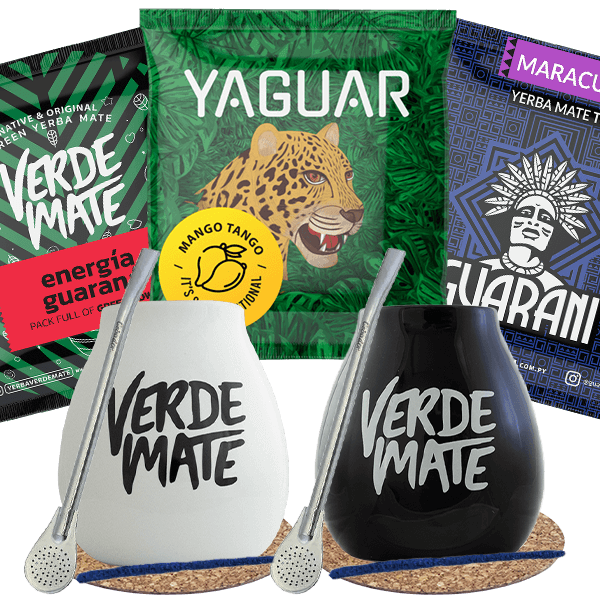 Yerba Mate Green Matero bombilla set per due persone