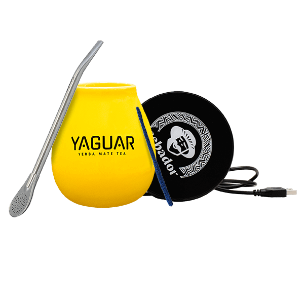 Set di Accessori per Yerba Mate: scaldatazza USB + Tazza di mate + Bombilla