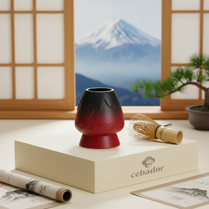 Kusenaoshi – Portacasen in ceramica – Mountain (rosso)