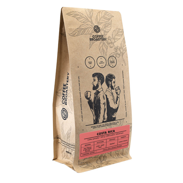 Bro Coffee Roastery - Caffè in grani interi Costa Rica San Rafael Speciality 400g