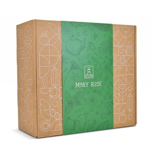 Set regalo Mary Rose: fiori essiccati + bombe di tè + teiera