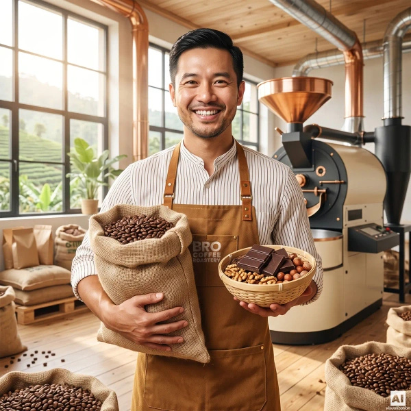 Bro Coffee Roastery – Caffè in grani interi Pure Crema 400 g