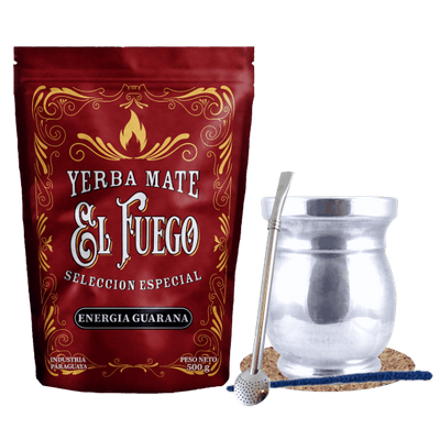 Set Yerba Mate El Fuego 0.5kg