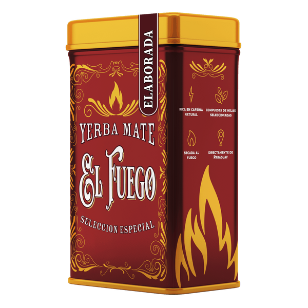 Yerbera – Scatola di latta + El Fuego Elaborada 0,5 kg