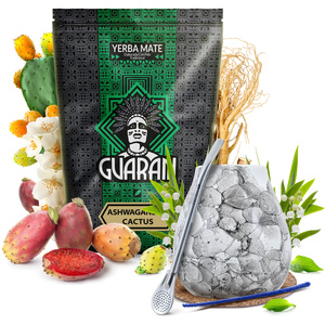 Set di Yerba Mate Guarani Ashwagandha 500g Tazza di mate + Bombilla