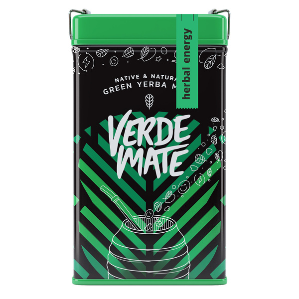Yerbera – Scatola di latta + Verde Mate Green Herbal Energy 0,5 kg