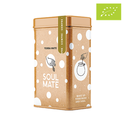 Yerbera – Scatola di latta + Soul Mate Orgánica Siempre 0,5 kg