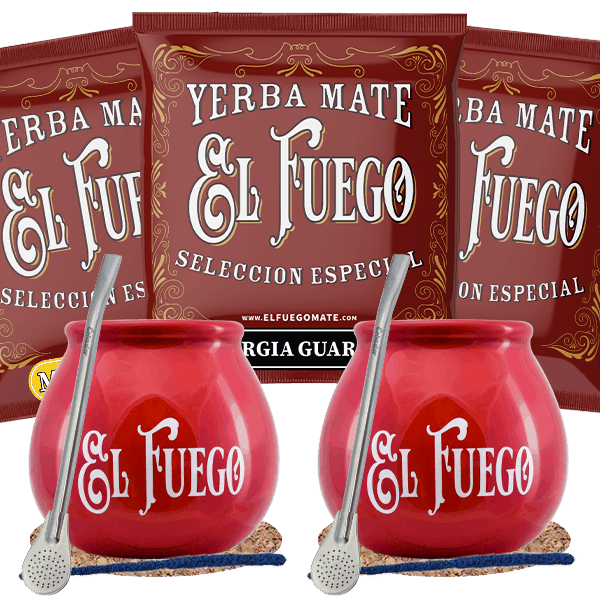 Yerba Mate Tazza di Mate Bombilla Set per due persone