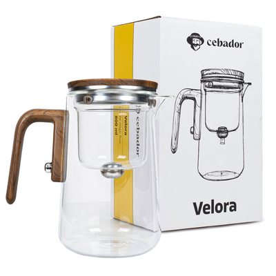Teiera in vetro con infusore magnetico Velora 800 ml