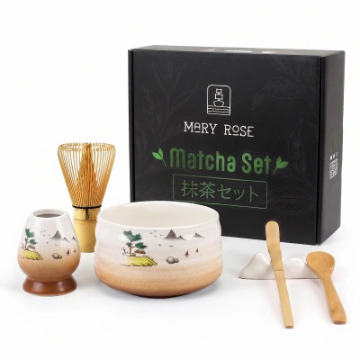 Set regalo: accessori per preparare il tè matcha