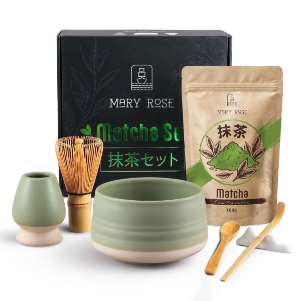 Set regalo: matcha + matchawan + accessori in bambù