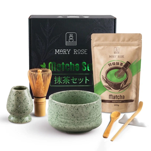Set regalo: matcha premium + matchawan + accessori in bambù