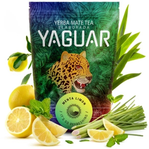 Yerba Mate Starter Kit per due Yaguar Naranja 500g + Yaguar Menta Limon 500g