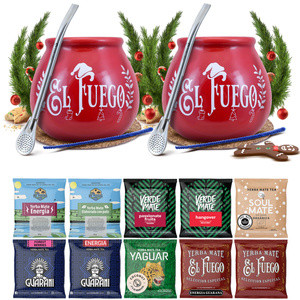 Set PER DUE di Yerba Mate Zucca di mate Bombilla