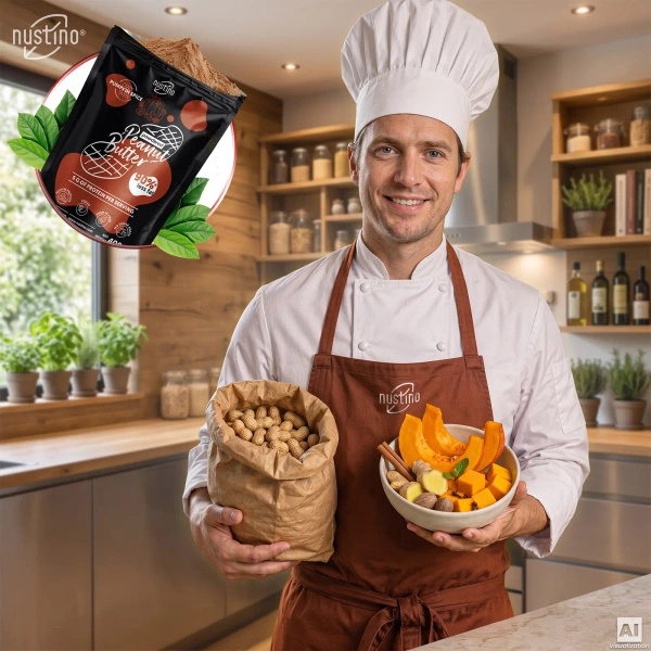 Nustino – Burro di arachidi in polvere – Pumpkin Spice (senza zucchero aggiunto) 400 g