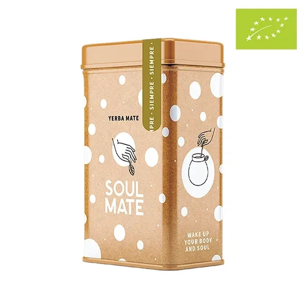 Yerbera – Scatola di latta + Soul Mate Orgánica Siempre 0,5 kg