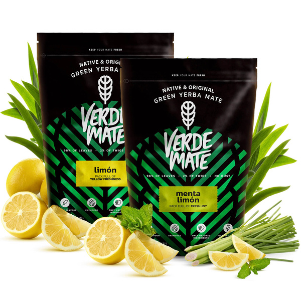 Verde Mate Verde Limon 500g + Verde Mate Verde Menta Limon 500g