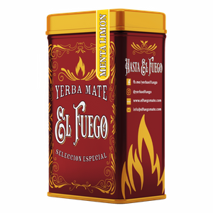 Yerbera – Scatola di latta + El Fuego Menta Limon 0,5 kg