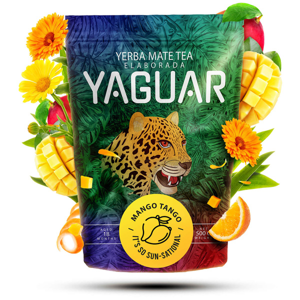 Set di Yerba Mate Yaguar 500g 0,5kg Tazza di mate + Bombilla