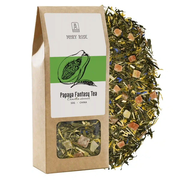 Mary Rose - Fantasia di papaya e tè verde - 50g