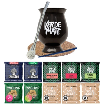 Set iniziale Bombilla Mate Cup + Yerba Verde Mate verde