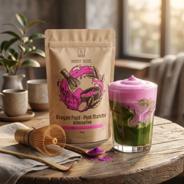 Mary Rose – Pink Matcha Alternative – Frutto del drago (in polvere) 50 g