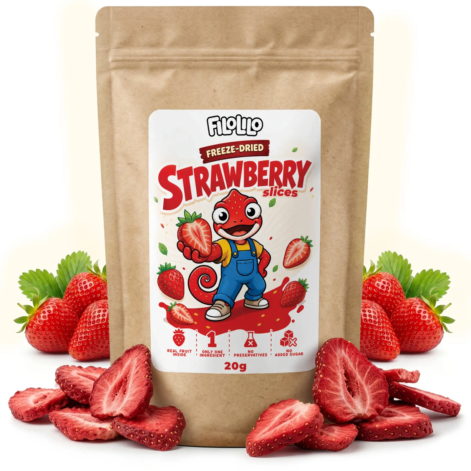 FiloLilo freeze-dried strawberry