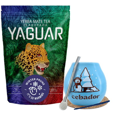 Set invernale iniziale di Yerba Mate Yaguar Winter Prune 500g