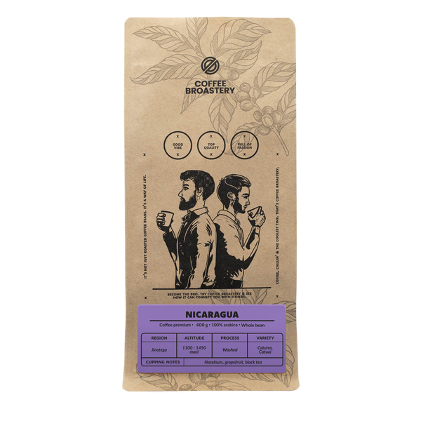 Bro Coffee Roastery - Caffè in grani interi Nicaragua Colibrí Azul Speciality 400g