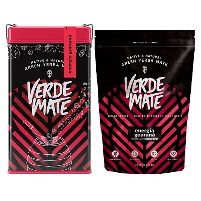 Yerbera Yerba Mate Verde Mate Energia guaranà 2x500g
