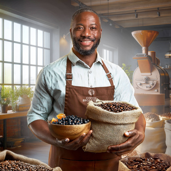 Bro Coffee Roastery - Caffè in grani interi Kenya Nyeri Speciality 400 g