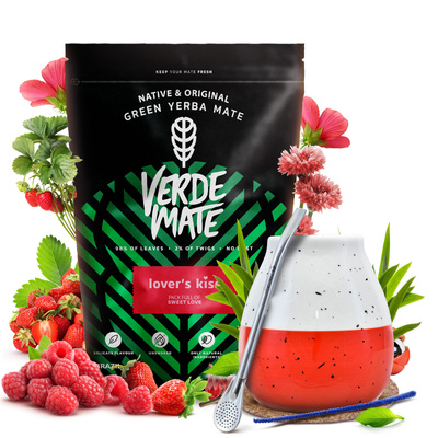 Set di Yerba Mate Verde Mate 400g 0,4kg Tazza di mate + Bombilla