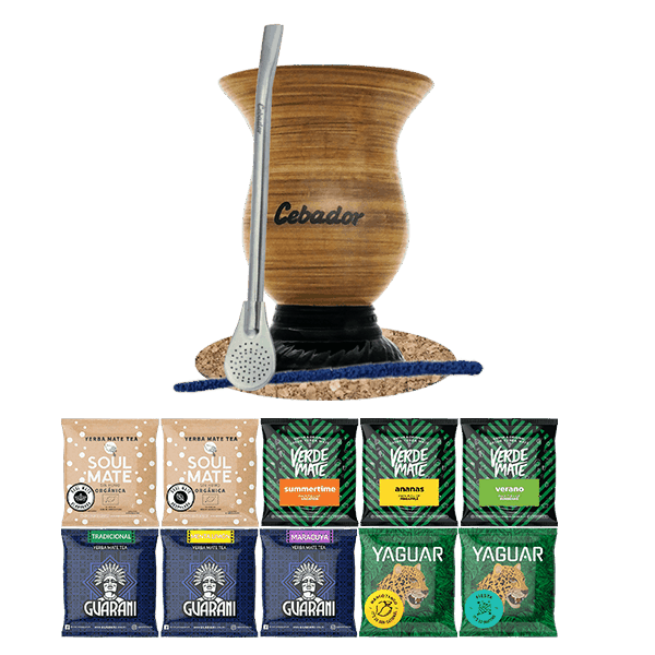 Set di Yerba Mate 10x50g Tazza di mate + Bombilla