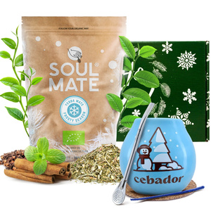 Set regalo invernale di Yerba Mate Soul Mate Frosty Season 0,5kg