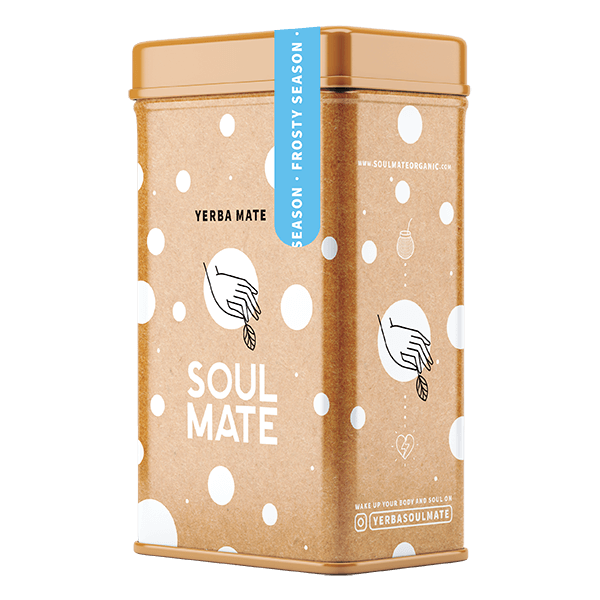 Yerbera – Scatola di latta + Soul Mate Orgánica Frosty Season 0,5 kg