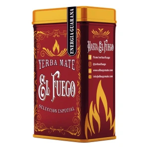 Yerbera – Scatola di latta + El Fuego Energia Guarana 0,5 kg