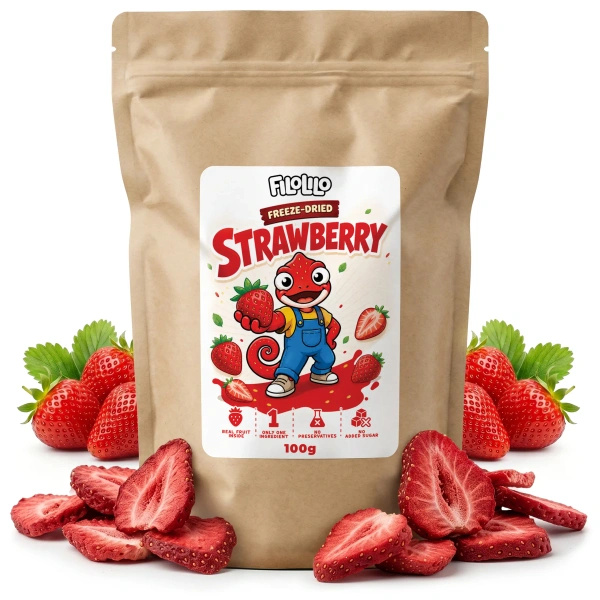 FiloLilo – Fragole liofilizzate (a fette) 100 g