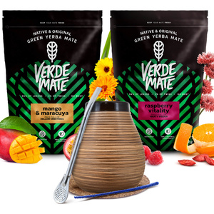 Set Yerba mate Verde Mate bombilla in ceramica calabash