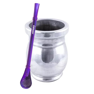 Tazza di mate Palo Santo + Bombilla Gringo Violet