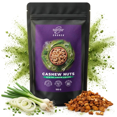 Nustino Crunch – Anacardi tostati – Spring Green Onion 100 g