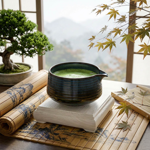 Matchawan – Ciotola Matcha in ceramica con beccuccio – Ame