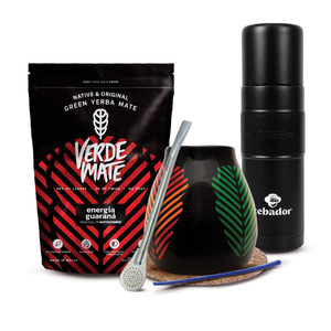 Set di Yerba Mate Verde Mate 400g 0,4kg Yerbomos XL + Tazza di mate + Bombilla