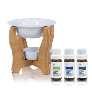 Cofanetto regalo esoterico per aromaterapia: oli essenziali + salvia bianca + accessori